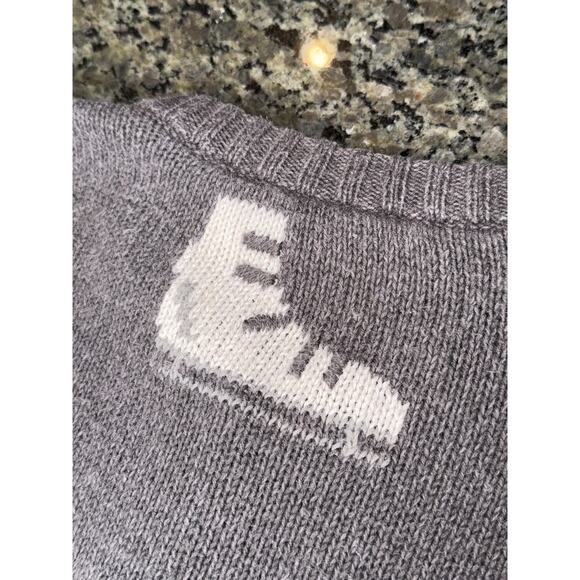 Rare Vintage Northern Reflections Winter Cardigan Sweater Polar Bear Skater L - Picture 6 of 16